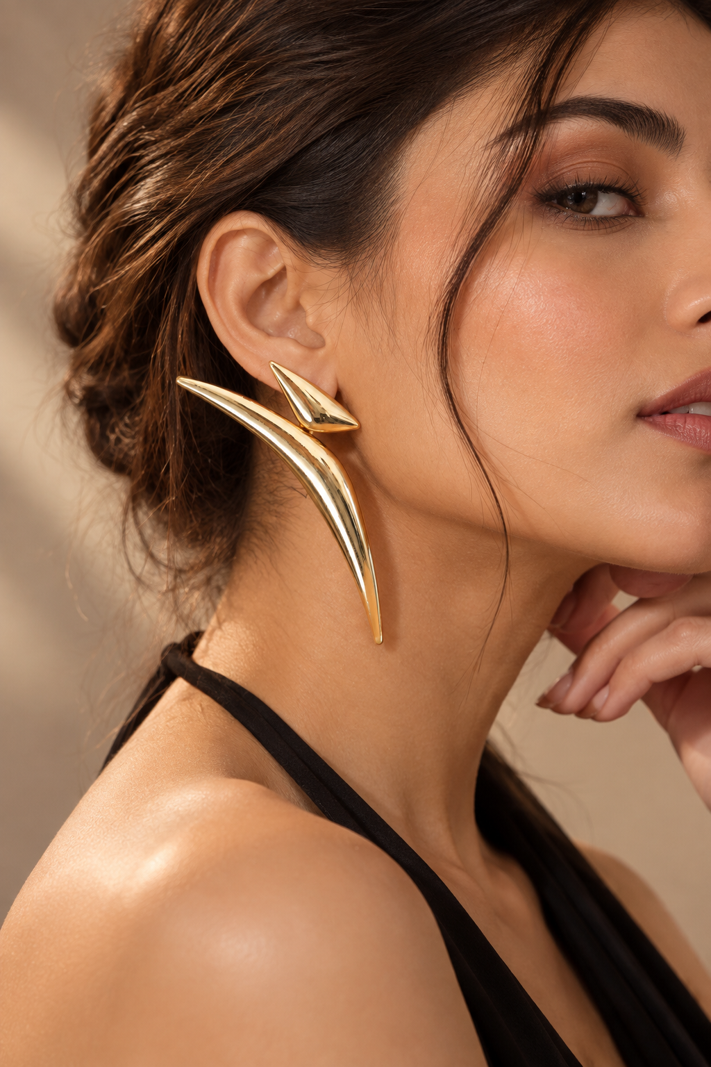 Aurelia Sculpted Gold Earrings