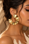 Solara African gold Earrings