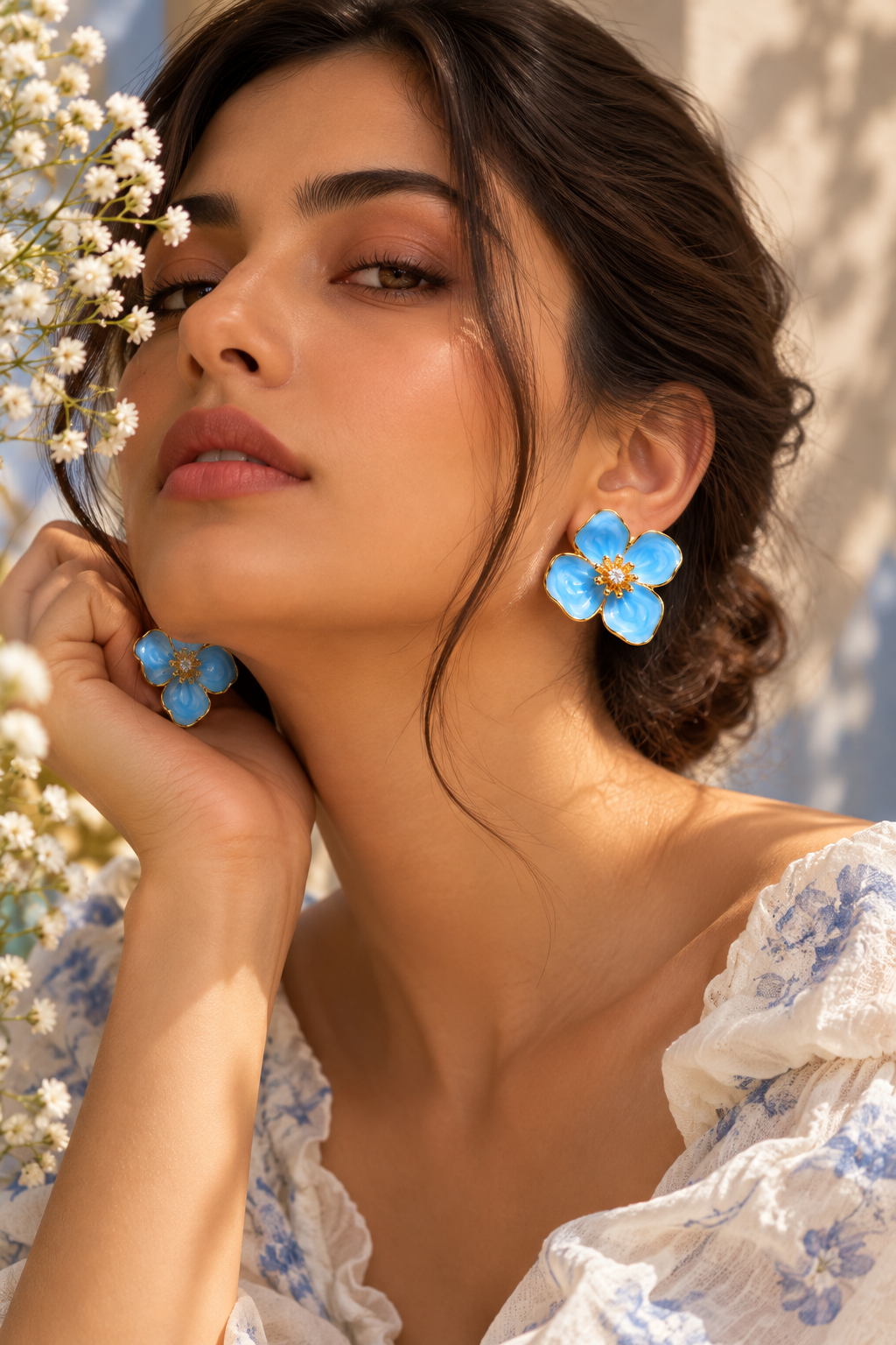 Blue Bloom Earrings