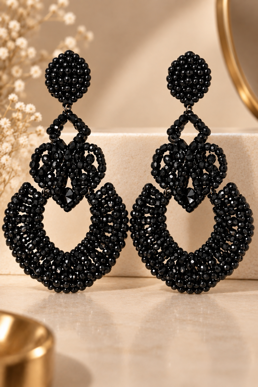 Black Opulence Earrings